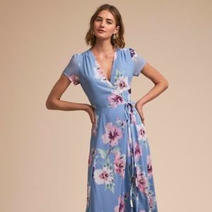 Blue floral dress